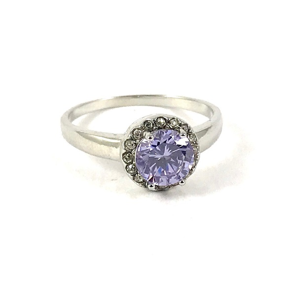Jewelry - Purple Topaz Silver Ring Size 8.75